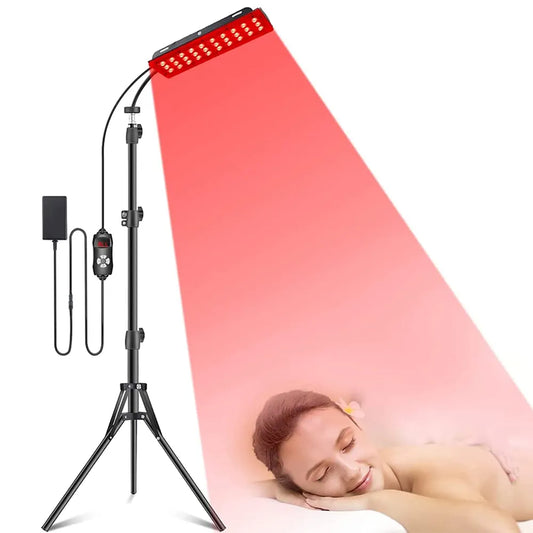 Red Light Therapy Device with Adjustable Stand Infrared Light Device for Body Pain Relief Skin Rejuvenation Weight Loss Machine